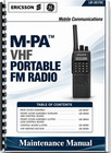 Ericsson Ge M-pa Vhf Portable Fm Radio Maintenance Manual Lbi-38378c 17 Pages