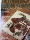 Vintage 1970s Mushroom Latch Hook Kit Rug Or Wall Hanging 20x27  Mid Century