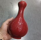 Chinese Antique Collectable Art Hand Red Glaze Porcelain Vase