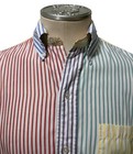 Brooks Brothers Makers Vintage 80s Ls Stripe  fun Shirt  Size 15 1 2-r  m  Usa