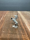 Vintage Miniature Pewter Unicorn Figurine Rearing Up 2 1 2    Tall