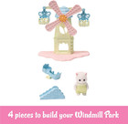 Calico Critters Baby Windmill Park  Dollhouse Playset With Persian Cat Figure In