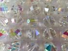 Factory Box 48 Vintage Swarovski Geometric Crystal Beads 12mm Crystal Ab   346