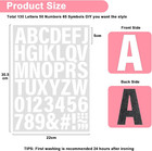5 Sheets White Iron On Letters And Numbers For Fabric  245 Pieces Heat Transfer 