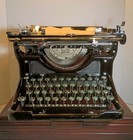 Vtg 1937 Underwood No  5 Standard Typewriter Front Striking Mechanical Cast Iron