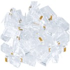 1000pcs Rj45 Modular Plug Network Cable Lan Connector Plug End 8p8c Cat5 Cat5e