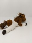 Fao Schwarz Pinto Horse Brown White Plush Stuffed Animal Toy Pony 12 Inch