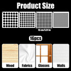 16 Pcs Polka Dot Styles Stencils  Reusable Round Geometric Plastic Stencils  Ass