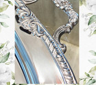 Crosby Vintage Silver Plate 1960 22    Handled Footed Serving Tray
