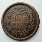 1863 Civil War Patriotic Token - 43 362 - Indian - Not One Cent   J G W - Fine