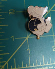 Greaser Rat Hot Air Balloon Pin Rat In Leather Jacket Pinback Nos 1 1 4 
