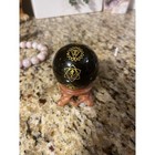 Black Obsidian Sphere With Stand