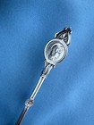 Schulz   Fischer 4 Coin Silver Medallion Teaspoons   2 Monos 6 Inches