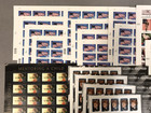 Large Lot Of 780 Usps Postage Stamps  34-cent Stamp Sheets  Unused Fv   265