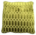 Antique Cast Iron Foot Stool Professionally Upholstered   Painted Green Velvet