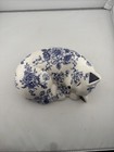 Blue   White Porcelain Sleeping Kitty Figurine Surrey Selena