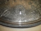 Vintage Large Silver Plated Victorian Style Oval Serving Platter Tray 19 X 31