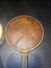 Vintage Antique Gold Finish Vanity Set--mirror And Brush