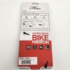 Hafny Hd Grade Glass Left Handlebar Mirror Clamp-on Bicycle Black Lh