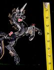 Glass Baron 7 6    Large Unicorn Swarovski Crystals Gold Accents S7554 Rare Beauty