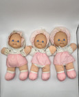Vintage Fisher Price Puffalump Plush Doll 11    Rattle Pink Dress 1994 Lot Of 3