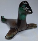 Murano Aventurine Art Glass Seal Vintage Italy Rare Mcm Italian Blown Glass