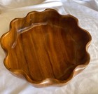 Vintage Monkey Pod Wood Bowl Woodie Of Hawaii Honolulu Signed 12 5   