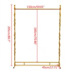 Heavy Duty Retail Golden Clothes Racks Wedding Dress Display Stand Rack Holder