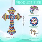 Faccito 3 Pcs Cross Diamond Art Painting Hanging Kit Religious Gift