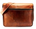 Brown Large Leather Men s Laptop Bag Messenger Briefcase Satchel Shoulder