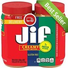 Jif Creamy Peanut Butter  48oz   2pk Free Shipping