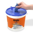 Gojo Fast Wipes Hand Cleaning Towels  Cloth  7-3 4 X 11  White 225 bucket