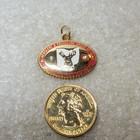 Vintage Bpoe Pendant Benevolent And Protective Order Of Elks Charm White Gems