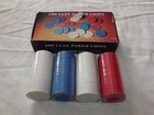 Vintage Toy Game 100 Clay  Poker Chips Unused Still Sealed In Plastic