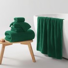  Soft 6 Piece Bath Towel Set - 2 Bath Sheets  2 Bath Towel Set Of 6 Dark Green