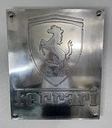 Ferrari Inspired Handmade Aluminum Wall Art - Hand-cast Metal Relief 20x24