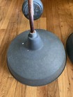Set Vtg Industrial Gooseneck Barn Light Galvanized Metal Outdoor Wall Mount