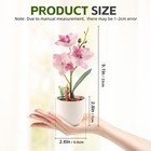 Ginojex 4pcs Artificial Flowers Orchid Fake Phalaenopsis Small 4 Colors