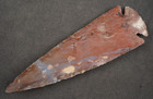 Bent 4 9  Flint Spearhead Knife Project Point Blade Arrowhead Bb704