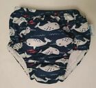 I Play Baby Boys  Reusable Swim Diaper  Blue  Whales 6 Months 10-18lbs