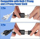 4 Way Power Splitter Cord 1 To 4 Extension Cable 16awg 125v 20 Inch Black