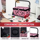 Singer 07276 Sewing Basket With Sewing Kit Accessories  Pink   Black 