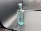 Antique Ayer s Cherry Pectoral Key Mold Medicine Bottle Aqua  1890 