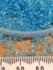 Transparent Light Blue Glass Seed Beads African Indian Trade Murano Vintage