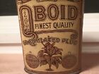 Qboid Granulated Plug Pocket Tobacco Advertising Tin Empty Top Needs Attaching