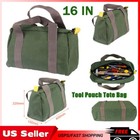 Canvas Portable Zipper Bag Small Hand Tool Pouch Tote Bag Organizer Storage 16 