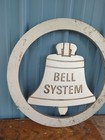 Large Vintage Cast Aluminum Bell System Phone Sign Telephone Western Electric 