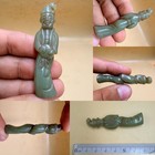 Tibetan 18th Century Carved Rare Stone King Amulet Unique Piece