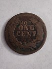 1863 Indian Head Not One Cent Patriotic Civil War Token