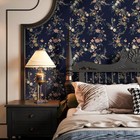 Dark Floral Peel And Stick Wallpaper Vintage Floral Contact Paper 16 9   x118 1   